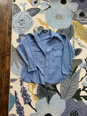 Woolrich Dusty Blue Utility Shirt Jacket